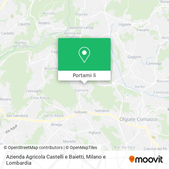 Mappa Azienda Agricola Castelli e Baietti