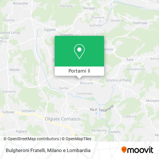 Mappa Bulgheroni Fratelli