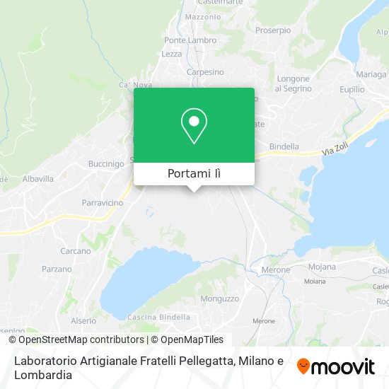 Mappa Laboratorio Artigianale Fratelli Pellegatta