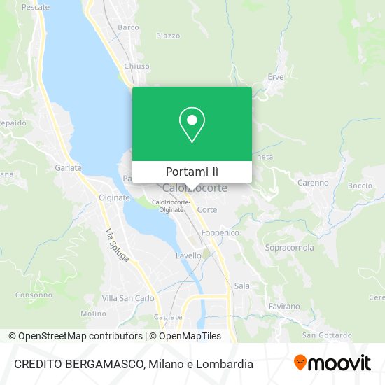 Mappa CREDITO BERGAMASCO