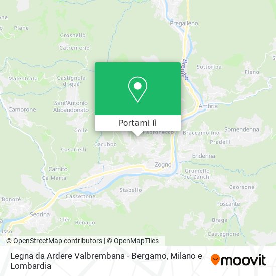 Mappa Legna da Ardere Valbrembana - Bergamo