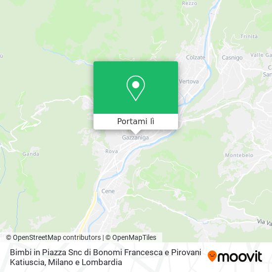 Mappa Bimbi in Piazza Snc di Bonomi Francesca e Pirovani Katiuscia