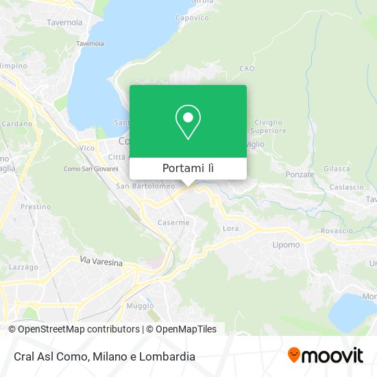 Mappa Cral Asl Como