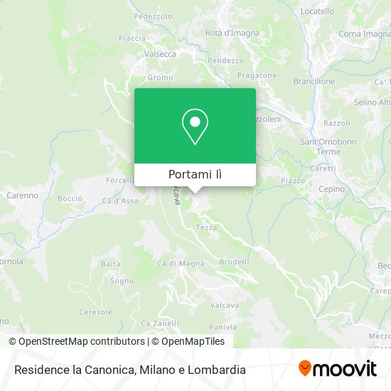 Mappa Residence la Canonica