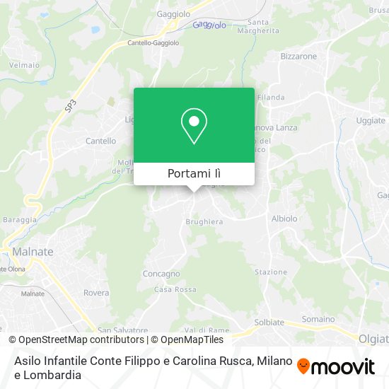 Mappa Asilo Infantile Conte Filippo e Carolina Rusca