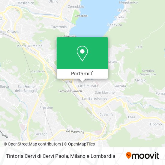 Mappa Tintoria Cervi di Cervi Paola