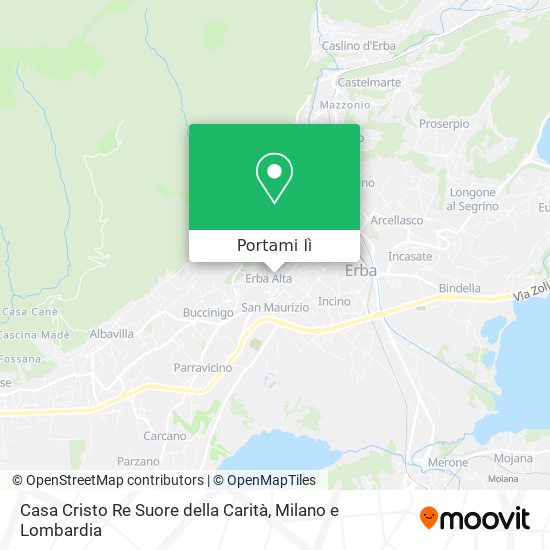 Mappa Casa Cristo Re Suore della Carità