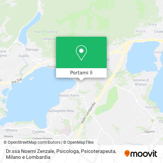 Mappa Dr.ssa Noemi Zenzale, Psicologa, Psicoterapeuta