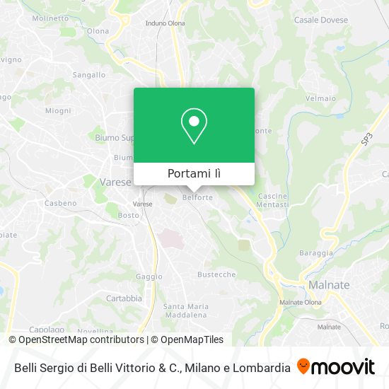 Mappa Belli Sergio di Belli Vittorio & C.