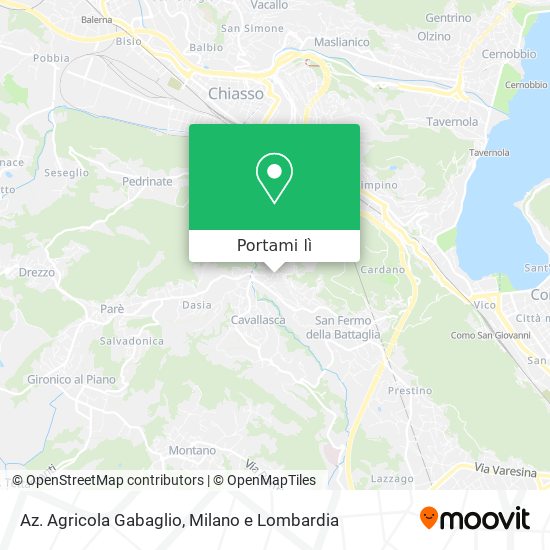 Mappa Az. Agricola Gabaglio