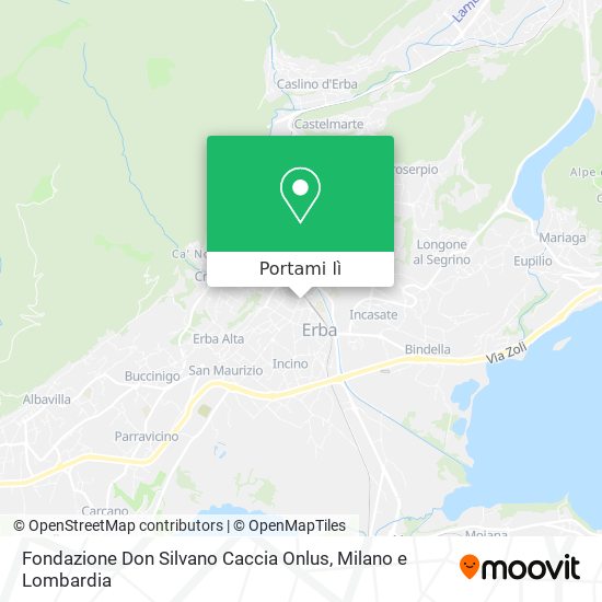 Mappa Fondazione Don Silvano Caccia Onlus