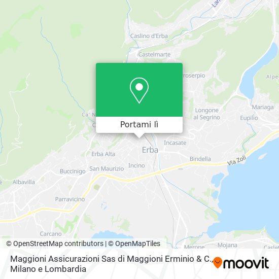 Mappa Maggioni Assicurazioni Sas di Maggioni Erminio & C.