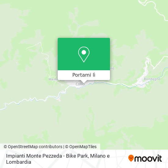 Mappa Impianti Monte Pezzeda - Bike Park