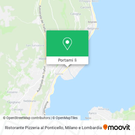 Mappa Ristorante Pizzeria al Ponticello