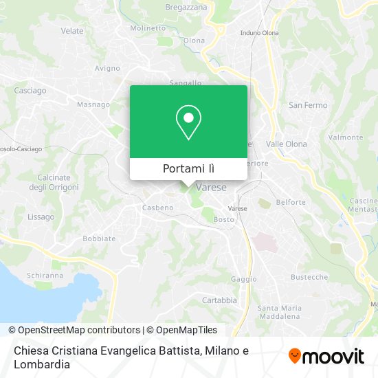 Mappa Chiesa Cristiana Evangelica Battista