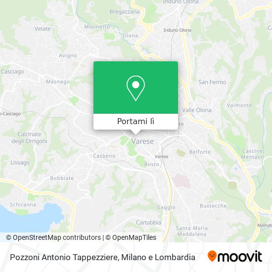 Mappa Pozzoni Antonio Tappezziere
