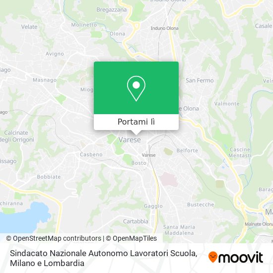 Mappa Sindacato Nazionale Autonomo Lavoratori Scuola