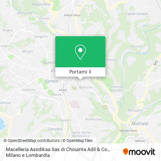 Mappa Macelleria Assdikaa Sas di Chouirita Adil & Co.
