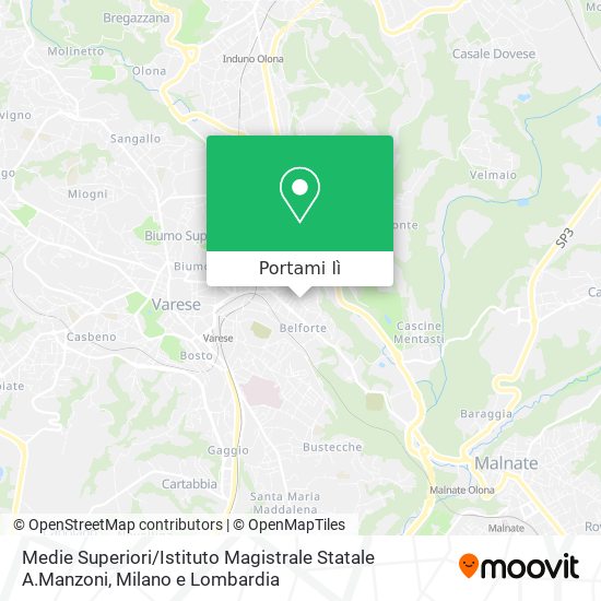 Mappa Medie Superiori / Istituto Magistrale Statale A.Manzoni