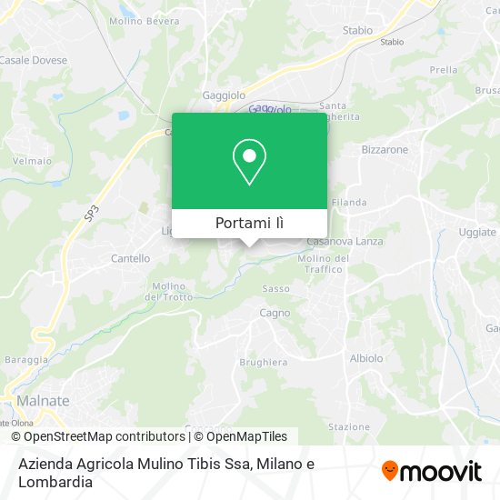 Mappa Azienda Agricola Mulino Tibis Ssa