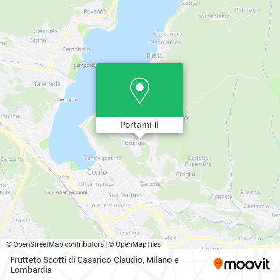 Mappa Frutteto Scotti di Casarico Claudio