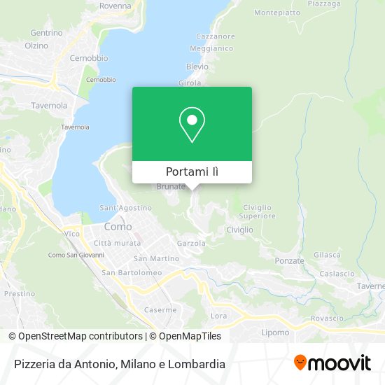 Mappa Pizzeria da Antonio