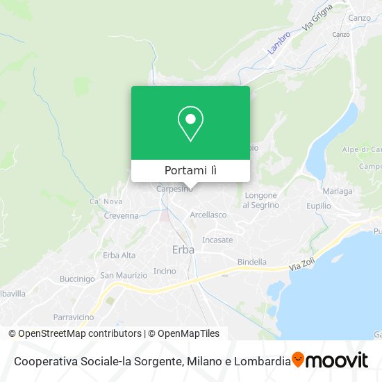 Mappa Cooperativa Sociale-la Sorgente