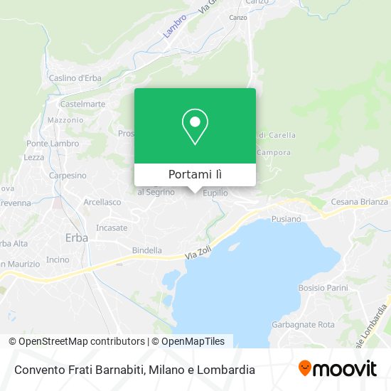 Mappa Convento Frati Barnabiti