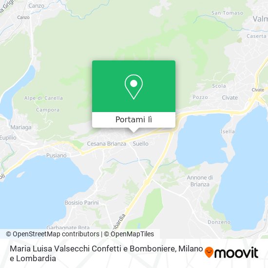 Mappa Maria Luisa Valsecchi Confetti e Bomboniere
