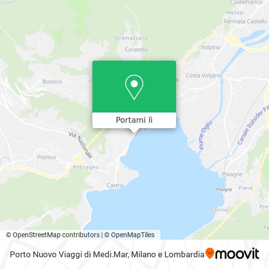 Mappa Porto Nuovo Viaggi di Medi.Mar