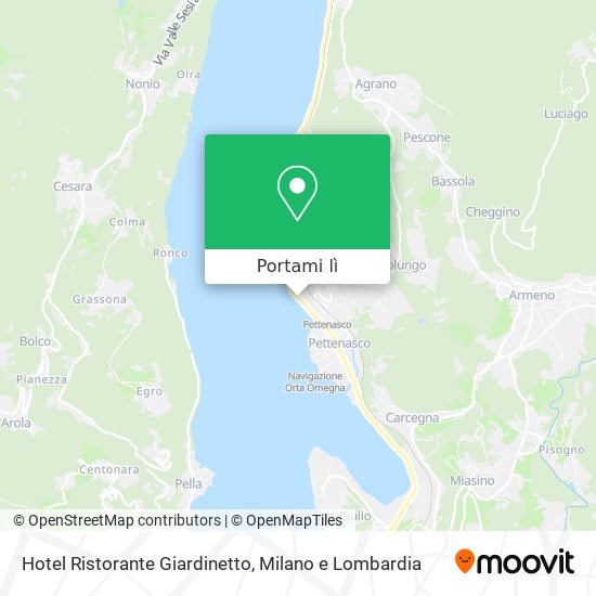 Mappa Hotel Ristorante Giardinetto