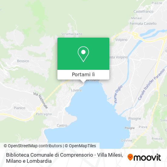 Mappa Biblioteca Comunale di Comprensorio - Villa Milesi