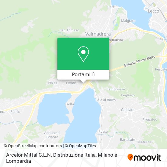 Mappa Arcelor Mittal C.L.N. Distribuzione Italia