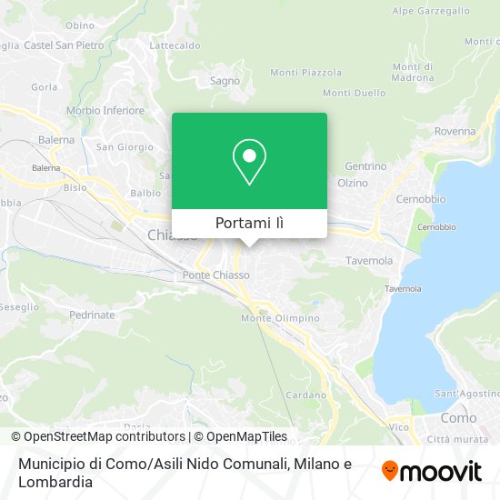 Mappa Municipio di Como / Asili Nido Comunali