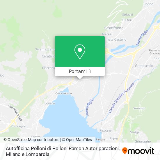 Mappa Autofficina Polloni di Polloni Ramon Autoriparazioni