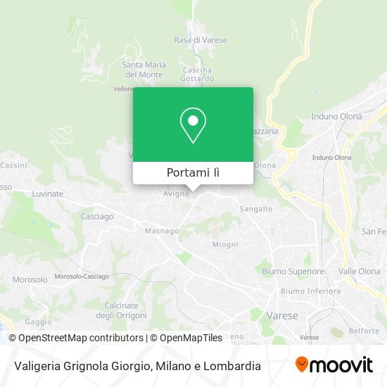 Mappa Valigeria Grignola Giorgio
