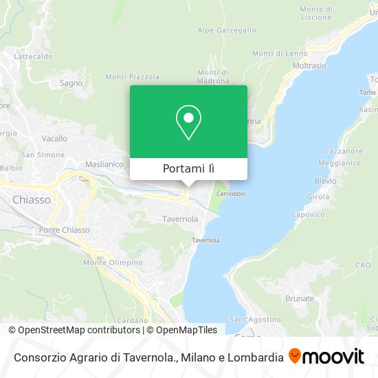 Mappa Consorzio Agrario di Tavernola.