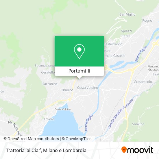 Mappa Trattoria 'ai Ciar'
