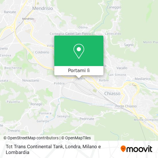 Mappa Tct Trans Continental Tank, Londra