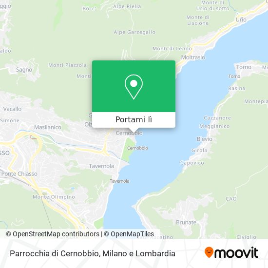 Mappa Parrocchia di Cernobbio