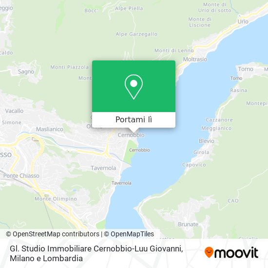 Mappa Gl. Studio Immobiliare Cernobbio-Luu Giovanni