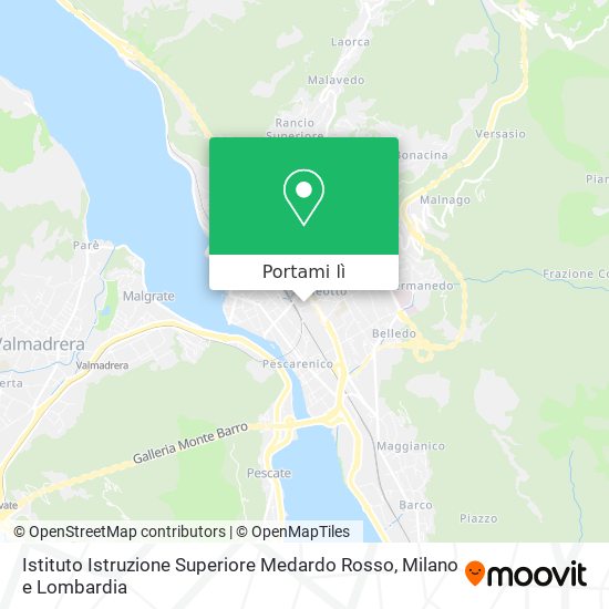 Mappa Istituto Istruzione Superiore Medardo Rosso
