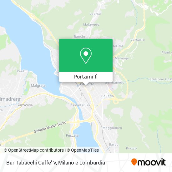 Mappa Bar Tabacchi Caffe' V