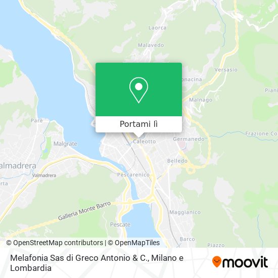 Mappa Melafonia Sas di Greco Antonio & C.