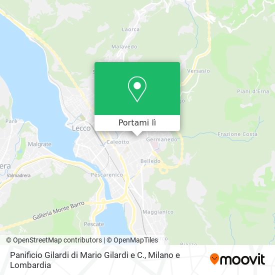 Mappa Panificio Gilardi di Mario Gilardi e C.