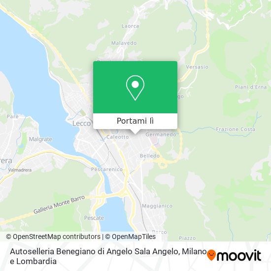 Mappa Autoselleria Benegiano di Angelo Sala Angelo