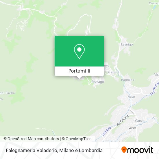 Mappa Falegnameria Valaderio