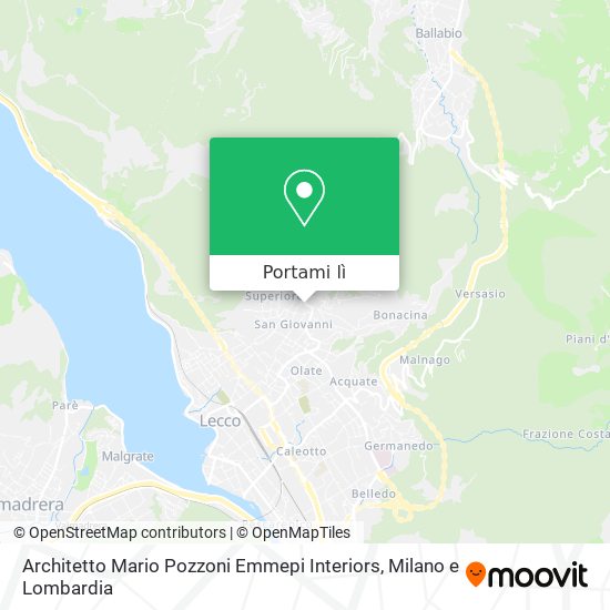 Mappa Architetto Mario Pozzoni Emmepi Interiors