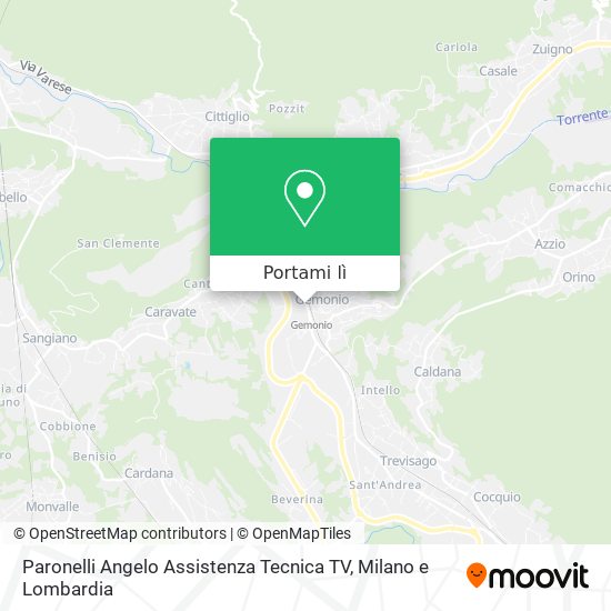 Mappa Paronelli Angelo Assistenza Tecnica TV