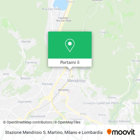 Mappa Stazione Mendrisio S. Martino